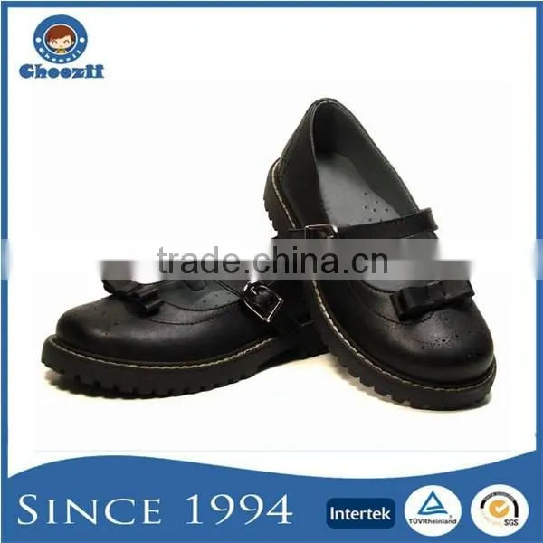 Fitkids Original Manufacturer New Style Leather School Shoes for Kids