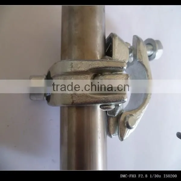 BS1139/EN74 Scaffolding fixed right angle forged tube double coupler for structure scaffold