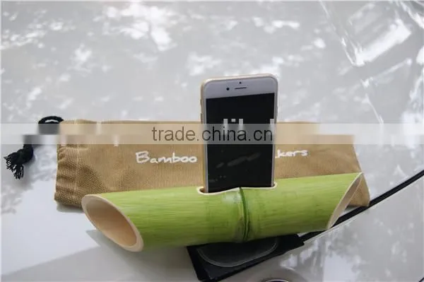 china wholesale bamboo mobile phone speaker