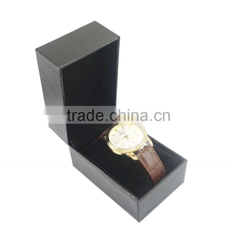 Fashion watches black leather case for mens watch high class good quality case gift case