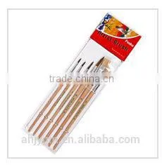 6pcs Wooden Handle Horsehair+bristle Hair Artist Brush/oil painting brush