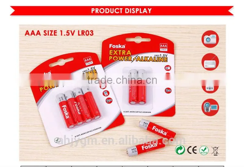 Hot Sale FOSKA AAA Battery
