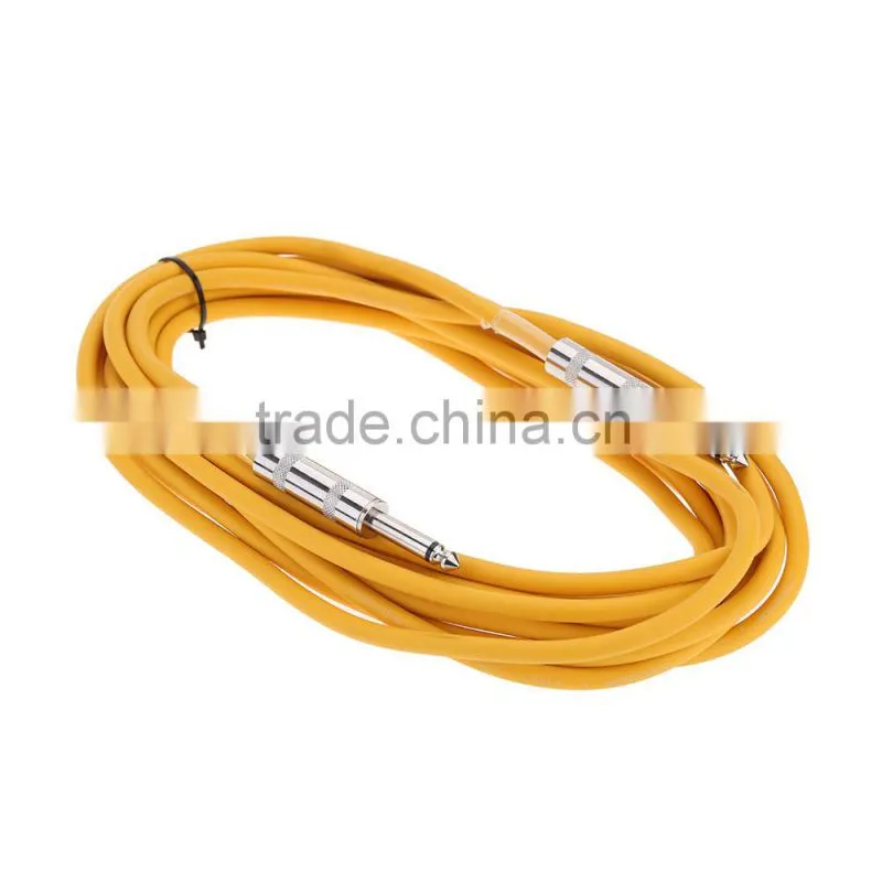 6m / 20ft Guitar Bass Amplifier Cable Professional Instrument Cable Patch Head 6.35mm Jack Plug