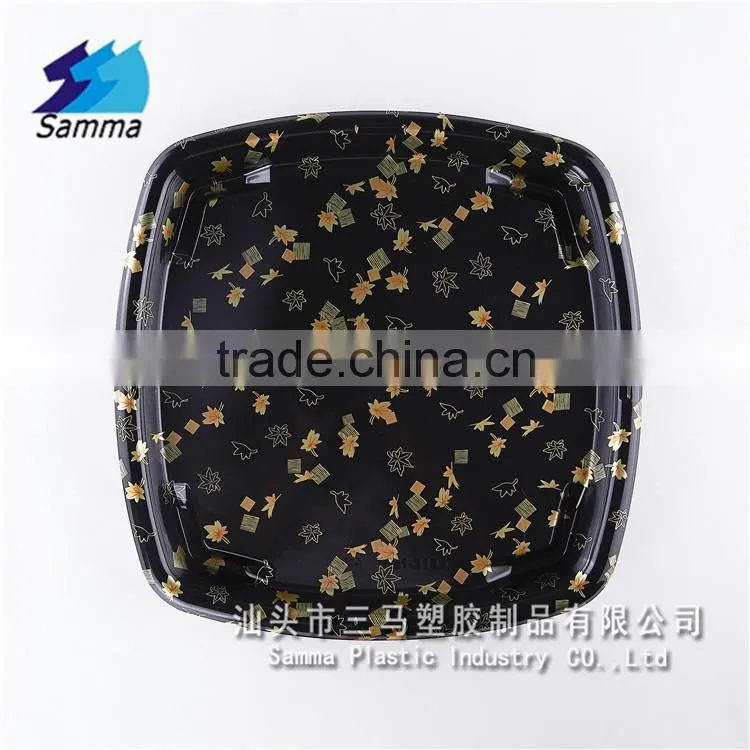 SM1-3130A Square Plastic Plate,plastic tray,disposable tray with Transparent Lid for Food