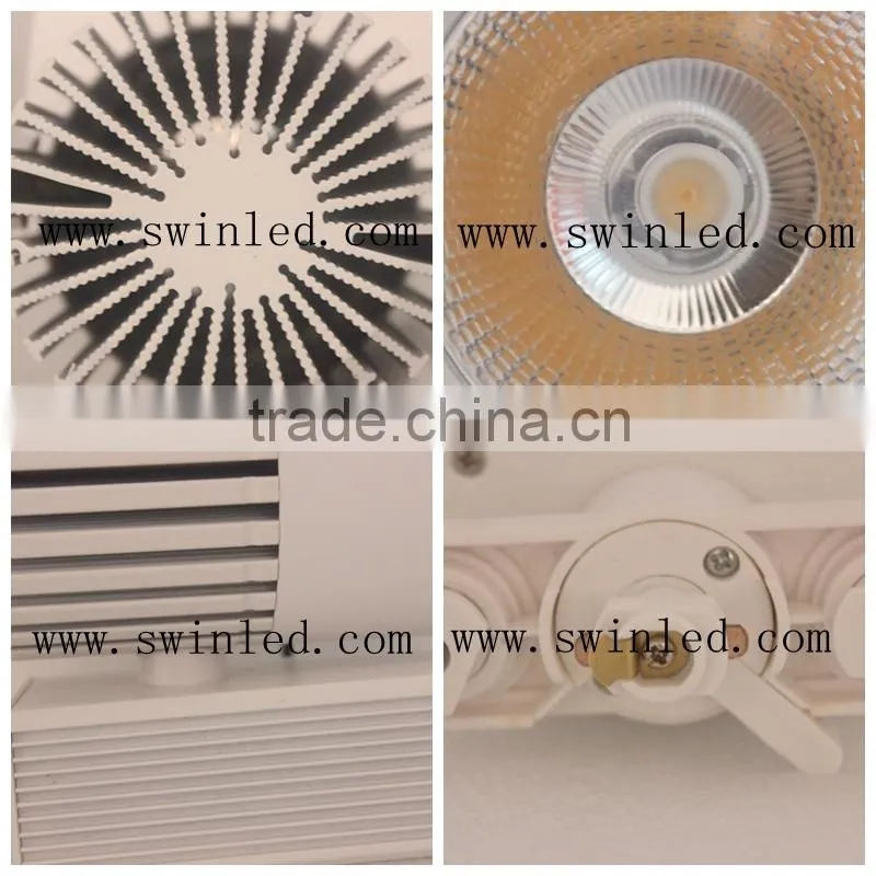 New design high power 20W 30W 40W 50W led track light,cob led Track light width high quality