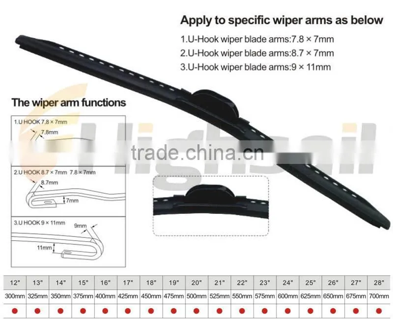 Flat Silicon Wiper Blade