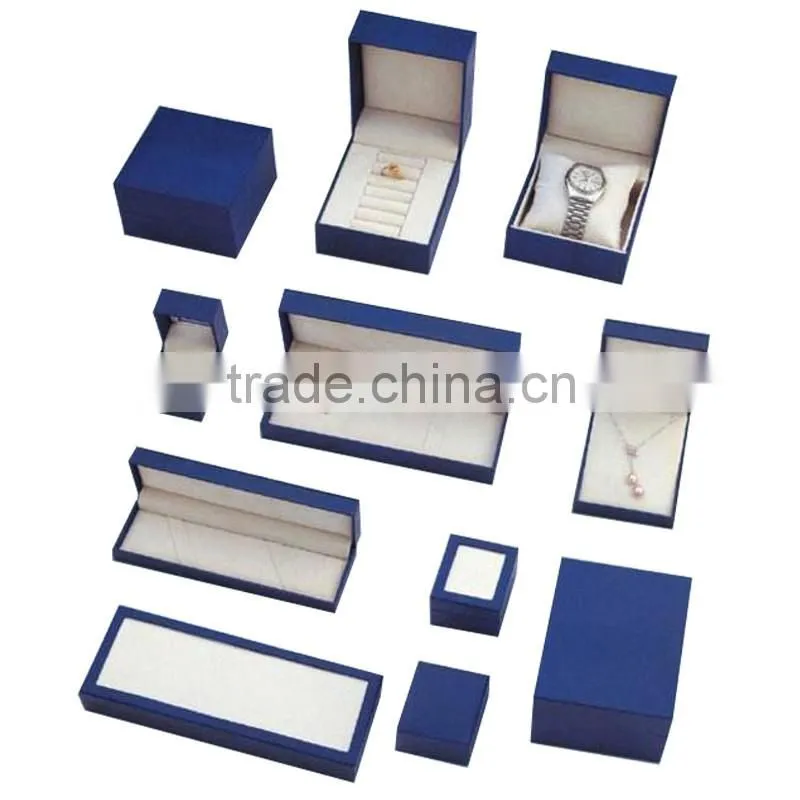 Wholesale Display Gift Jewelry Boxes , Custom Packaging Luxury Pu Leather Jewelry Box