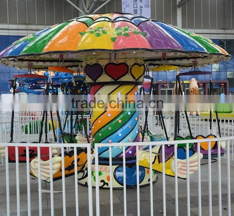 new 2016 amusement park rides clown model fairground swing flying chair