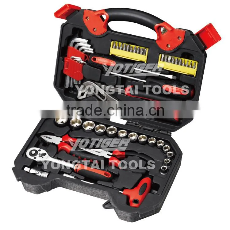68pcs tool kits high quality professional plastic box hand tool set