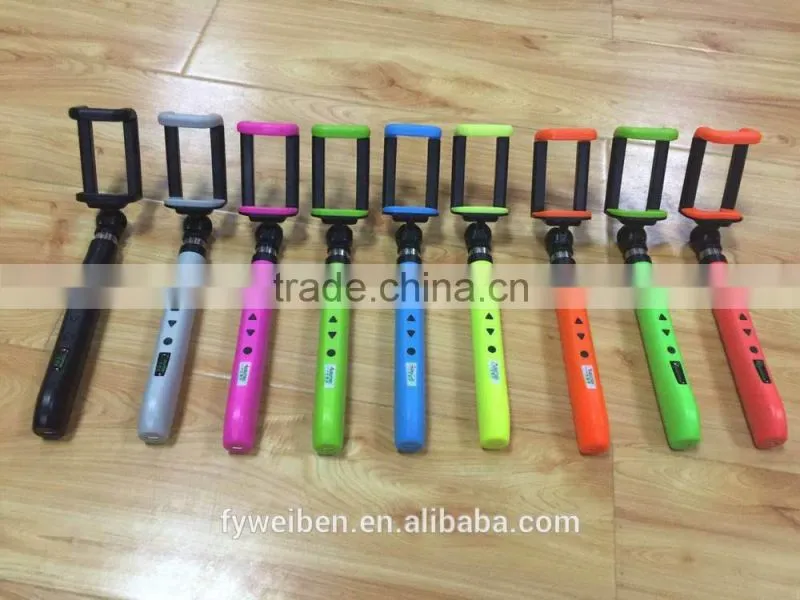 All-in-one Poldable Built in bluetooth selfie stick One Piece Selfie Monopod, Selfie Stick