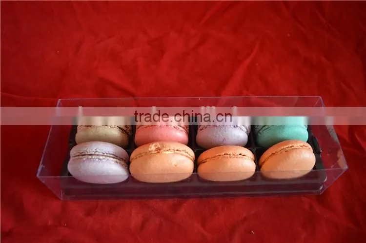 clear macaron plstic box