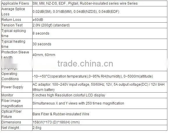 Automatic Intelligent Optical Fiber Fusion Splicer / fibra optica splicer/fiber splicer GRT-06
