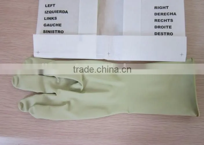 Intervenient radiation protective lead gloves