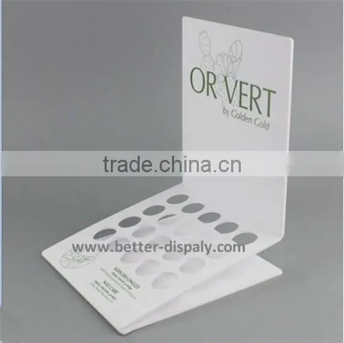 Custom Transparent Acrylic Eye Shodow Display Stand with logo