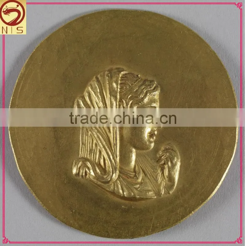 high quality promotional cheap custom gold coin