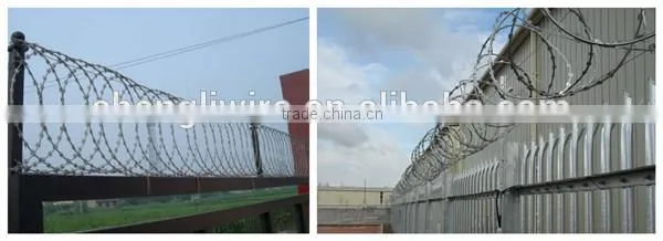concertina razor barbed wire mesh fence CBT-65
