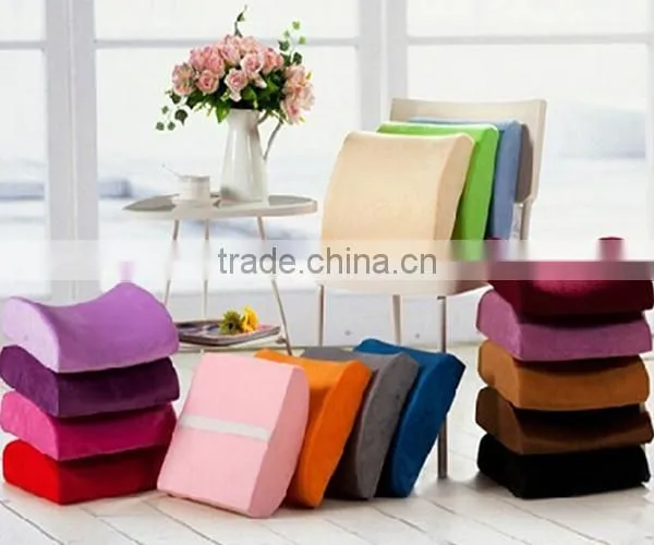 Top selling products in alibaba Car Back Support Pillows ,Memory Foam car back support pillow,portable waist cushion
