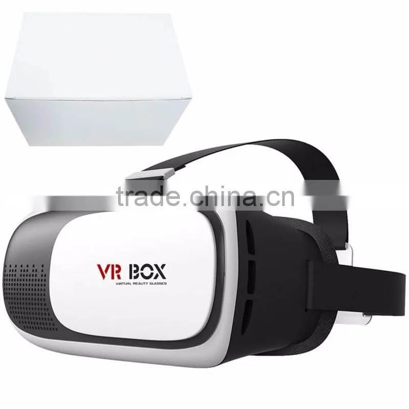 Best price VR BOX II 5 colors ,Virtual Reality Headset VR BOX CASE 3D Glasses 2.0+remote controller
