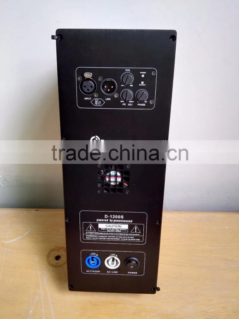 D-1200S powavesound subwoofer amplifier 1200W RMS power dual 18 inch subwoofer speaker amplifier module