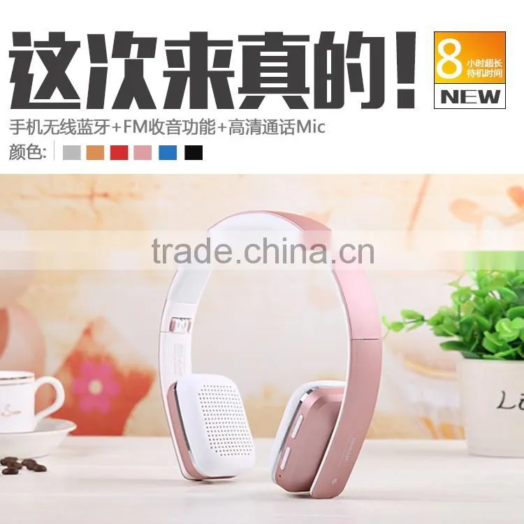 SNHALSAR S580 Headphone, New Bluetooth headsets, Pink lovely headphones