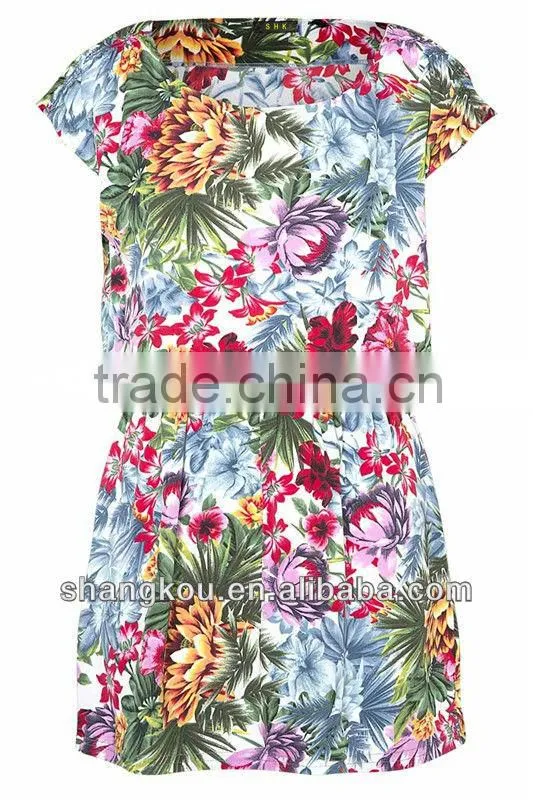 China Wholesale Fashion floral Print designer dresses Sexy dress Summer dresses Womens Dresses