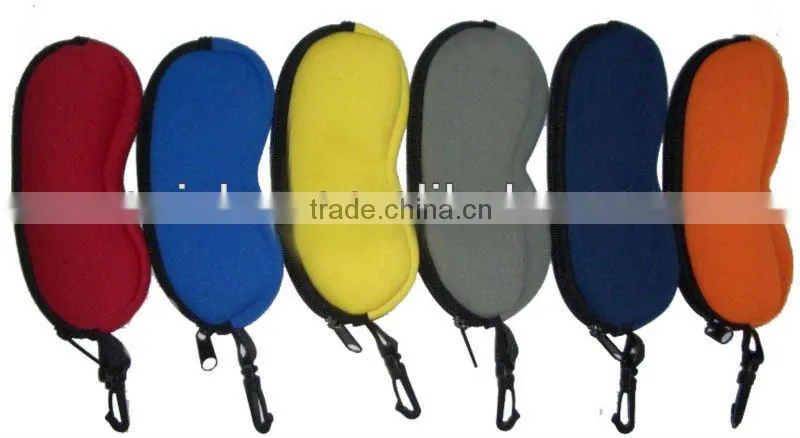 Waterproof neprene eyeglasses pouch custom logo printing