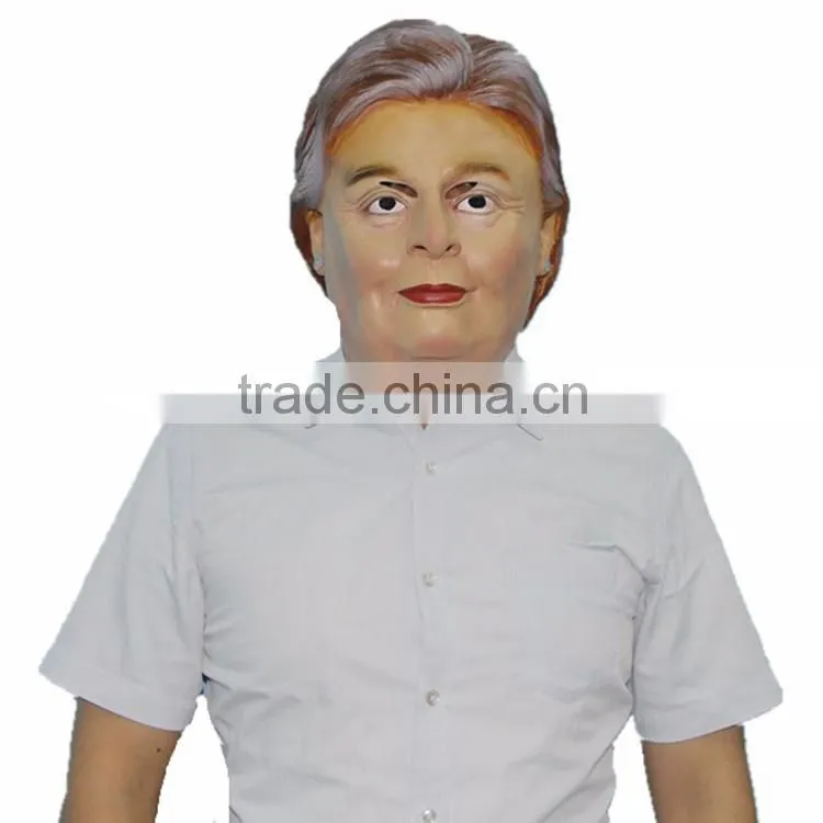2016 new most popular realistic human face Hillary Clinton Celebrity mask