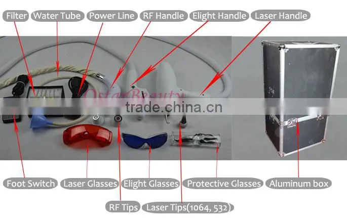 Beauty salon equipment ipl rf laser machine--Ostar
