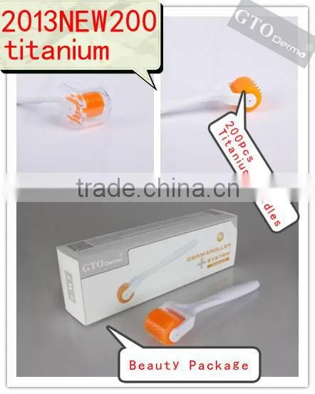 Newest GTO Titanium Derma Roller with 200pcs needle for skin care