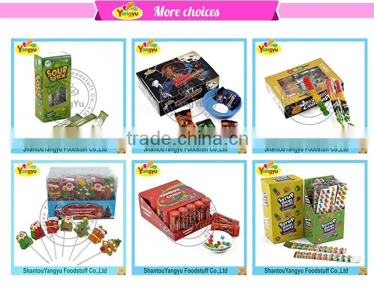 Colorful chewing gum fruity flavors chewing gum candy