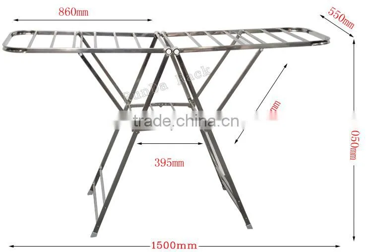 metal hanging clothing stand/children hanger with board