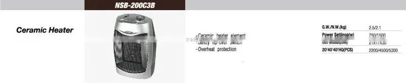 1500W Ceramic PTC heaters