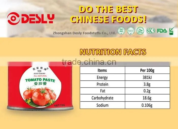 Hot Sale Toamto Paste made in China