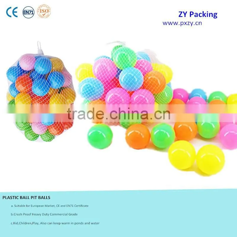 2017 New Crush Proof Heavy Duty CE EN71 High Quality Plastic Ball Pit Balls