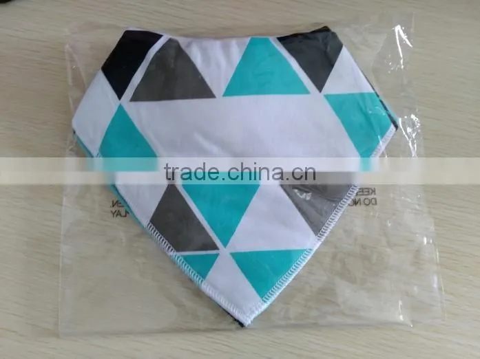 stylish white and black baby boys bibs 100% cotton baby bandana bibs