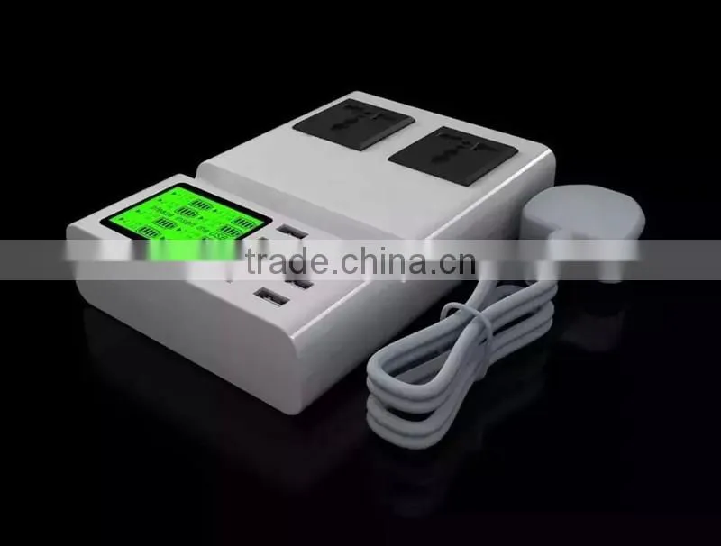 8 ports extension socket usb power strip sockets with LED light