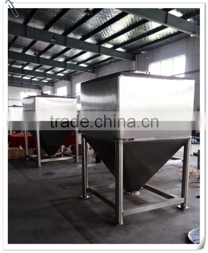 Customized High-qulity Stainless Steel SUS 304 SUS 316L Medical /Mixing Square Hopper / Turnover Hopper