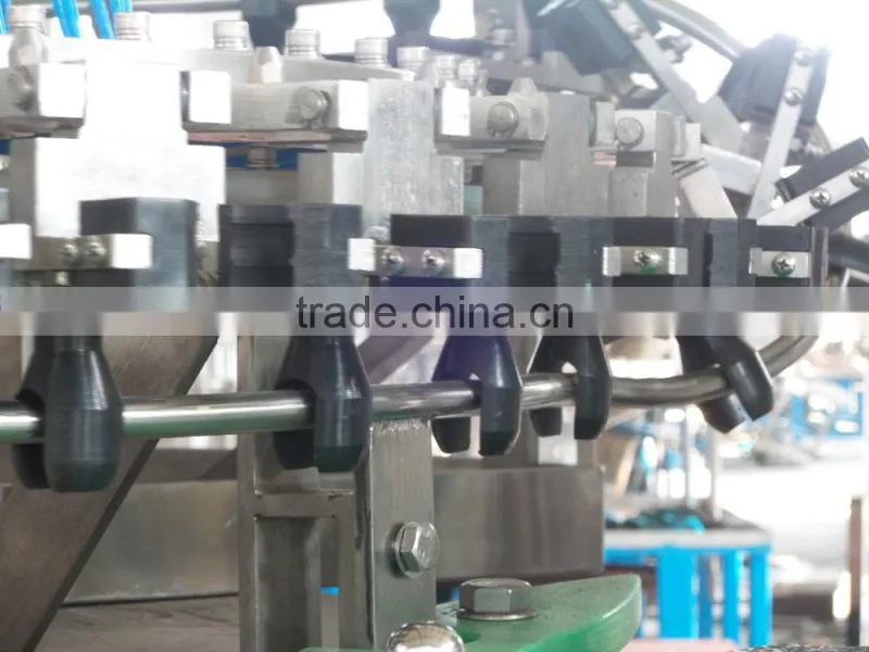 Full automatic soft beverage glass bottling filling and sealing machines