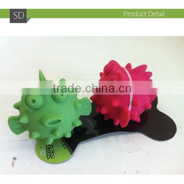 Fish Shape Rubber Dog Toys Ball