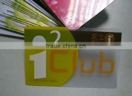 ID card ,plastic transparent card