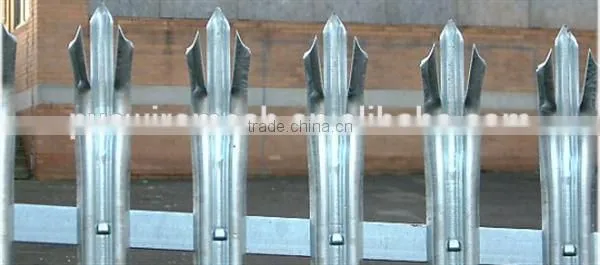 Hepeng high quality low carbon steel wire palisade fence