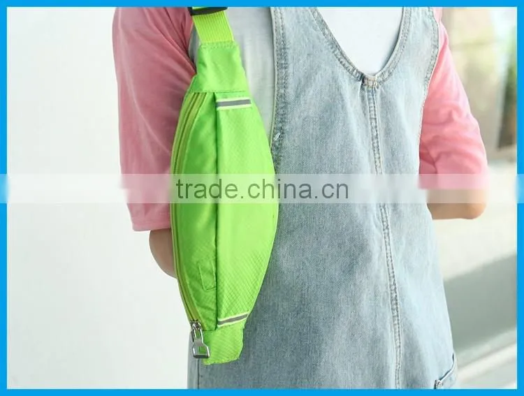 Travel sport running cycling waist bag with led /waist pouch
