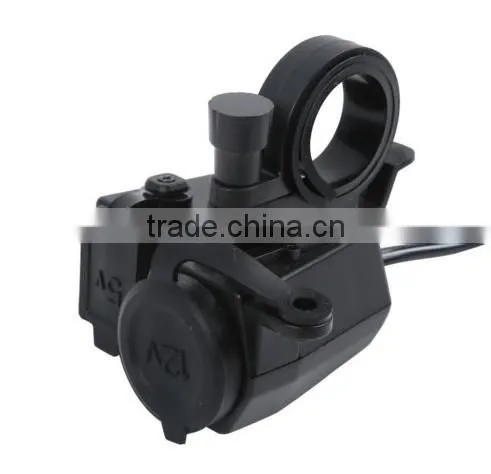 Motorcycle Cigarette Lighter Power 12V Waterproof USB Outlet Socket