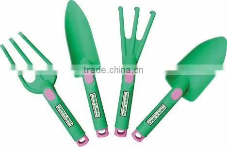 spade scoop slovel rake fork plastic garden tools set
