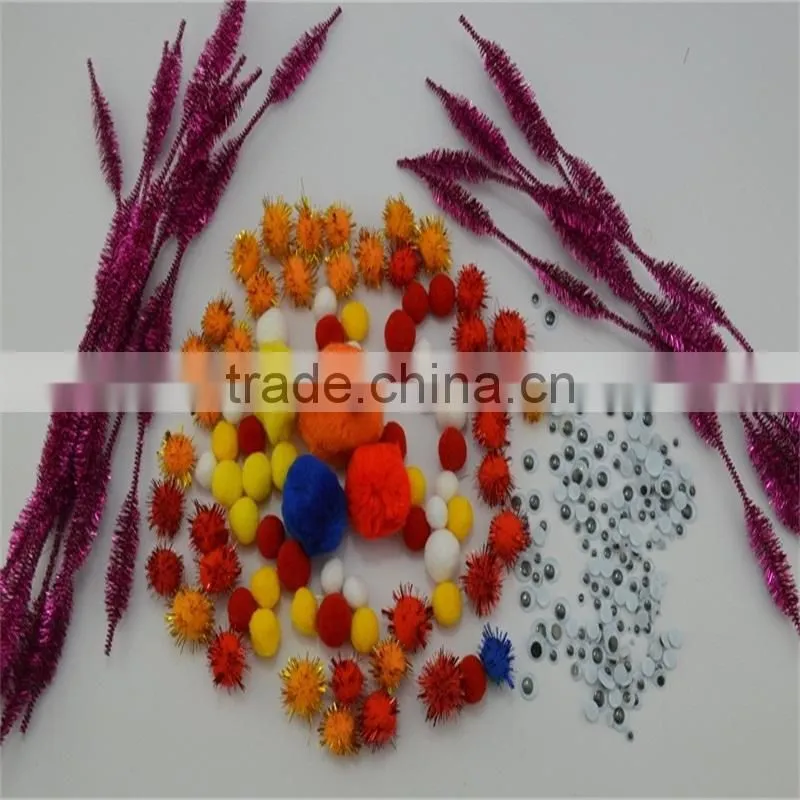 Assorted Color and Size DIY Toys Accessories Pompoms