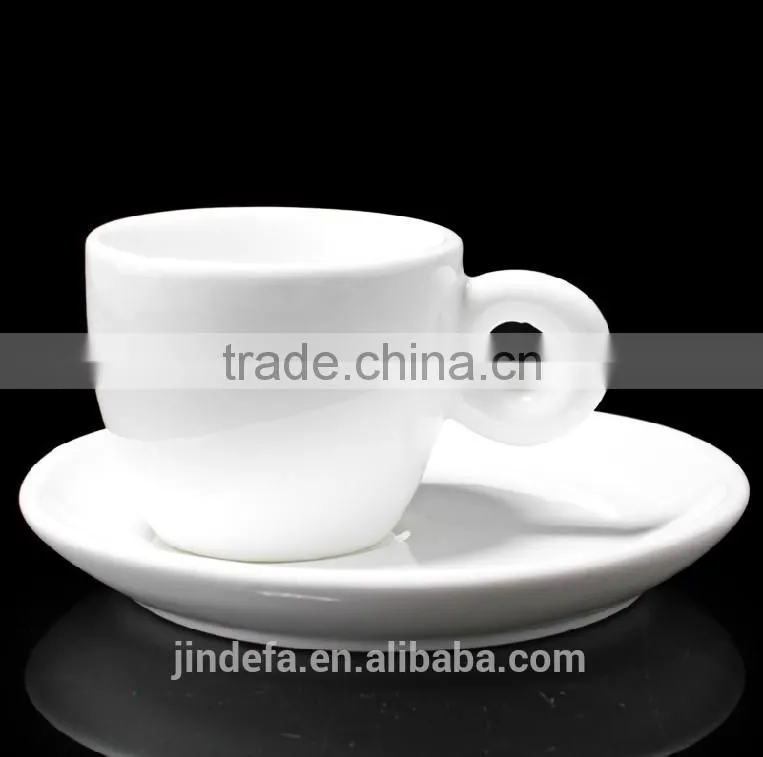 round small size popular espresso ceramic coffee cup and saucer for hotel