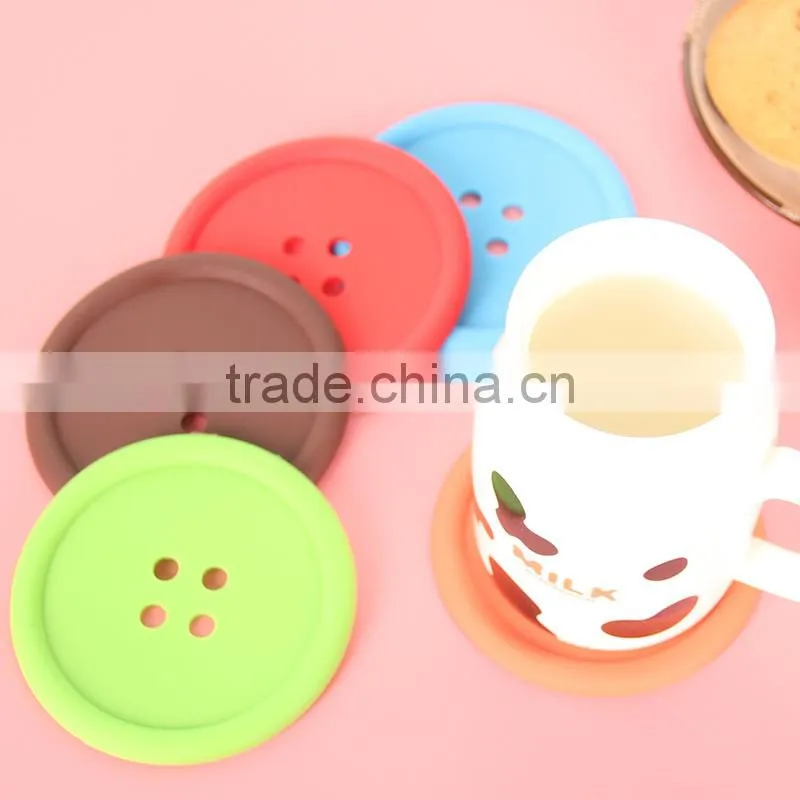 2015 hot-selling button shape silicone baking mat/silicone cup mat