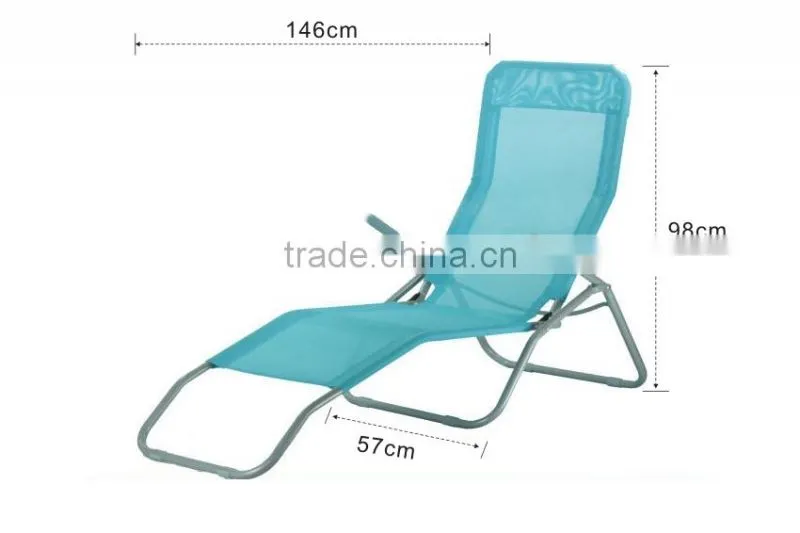 Sun lounge steel leisure chaise rocking recliner chair