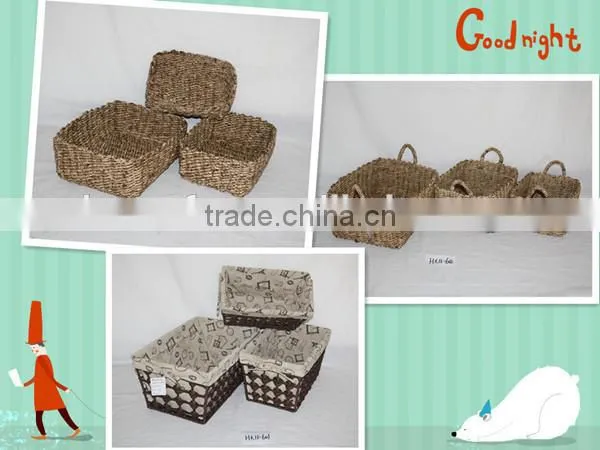 2014 New hollow out Design Paper String Woven Colorful Storage Basket