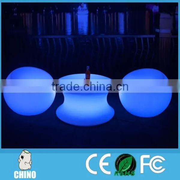 Small Nightclub LED Bar Chair Stool with small table
